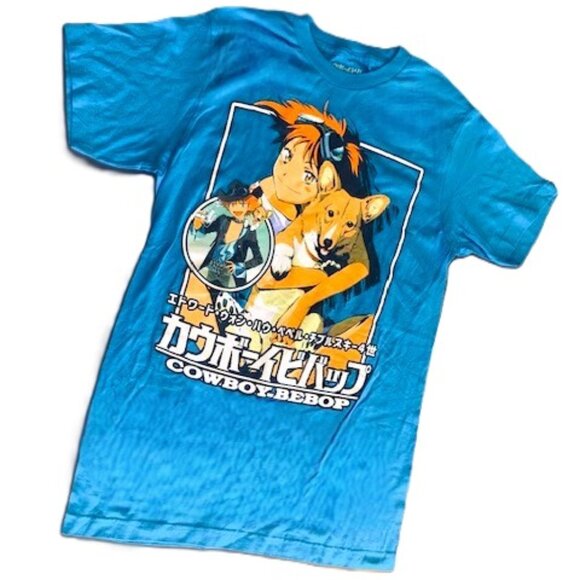 Cowboy Bebop with Edward and Ein Anime Manga Sunrise Graphic Tee - NWT - Picture 6 of 8